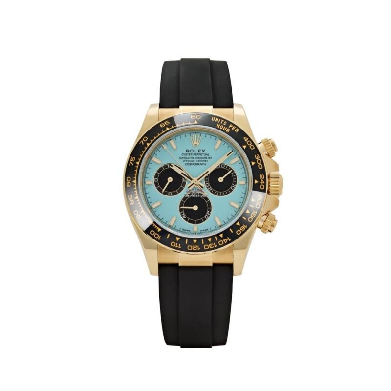 Rolex Daytona 126518LN Yellow Gold Oysterflex Turquoise Dial